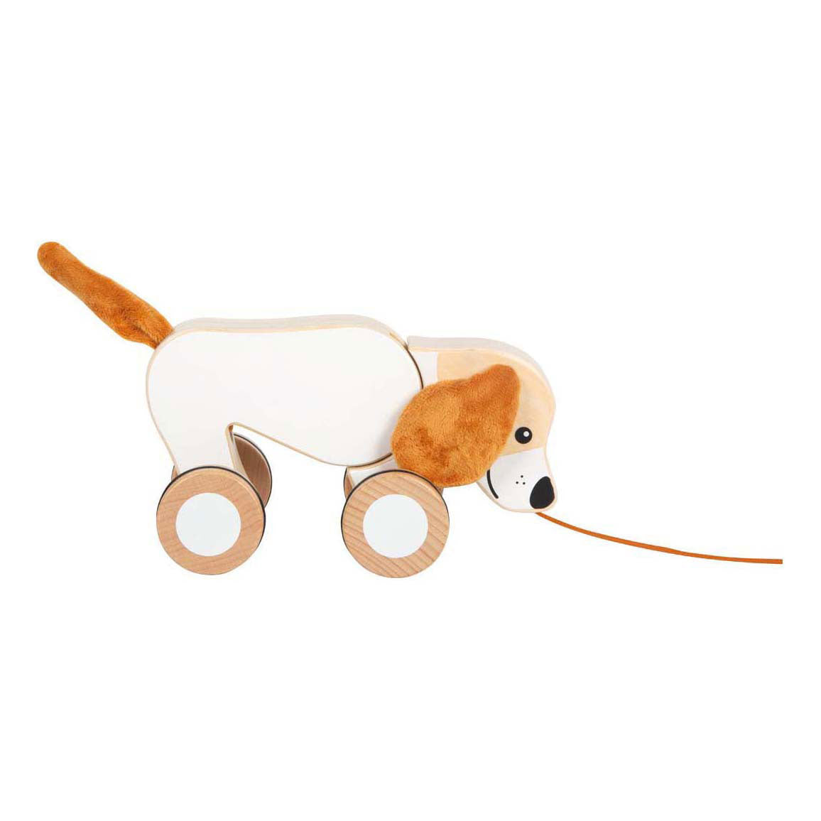 Small Foot - houten trekhond met knisperende oren
