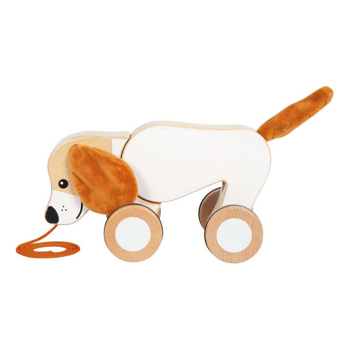 Small Foot - houten trekhond met knisperende oren