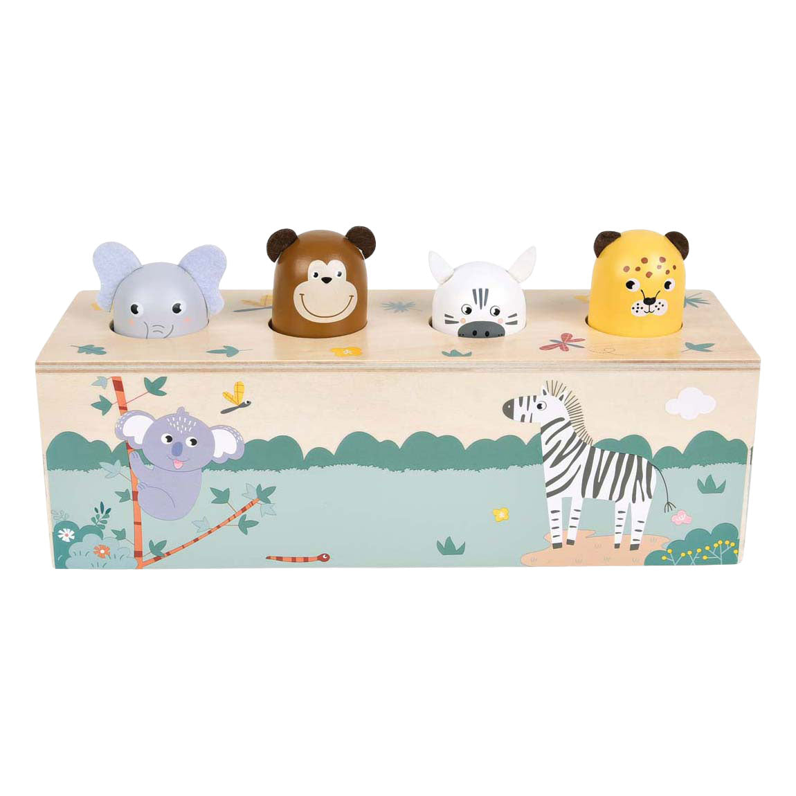 Small Foot - houten dansende dieren met geluiden safari fsc