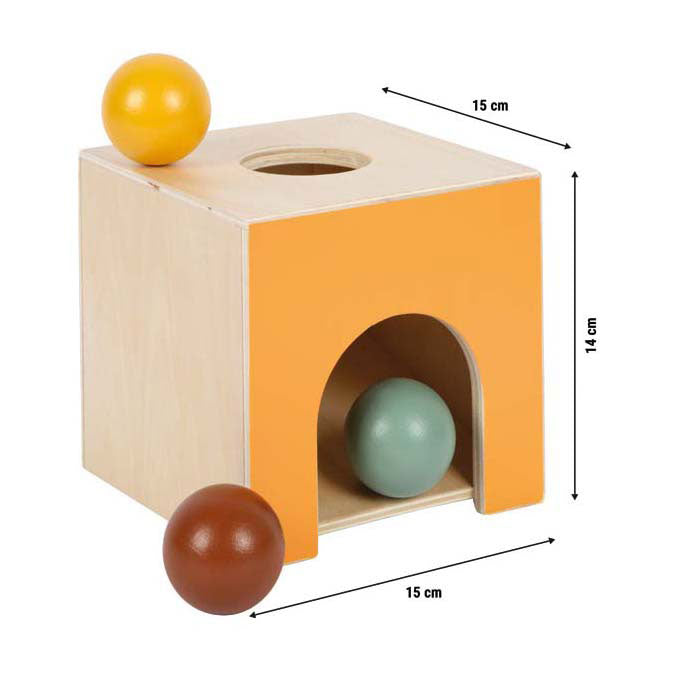 Small Foot - houten montessori knikkerdoos fsc