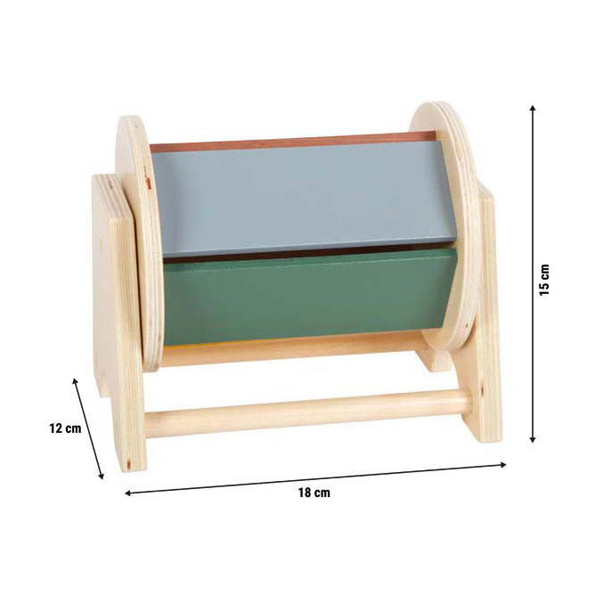 Small Foot - houten montessori draaiende trommel fsc