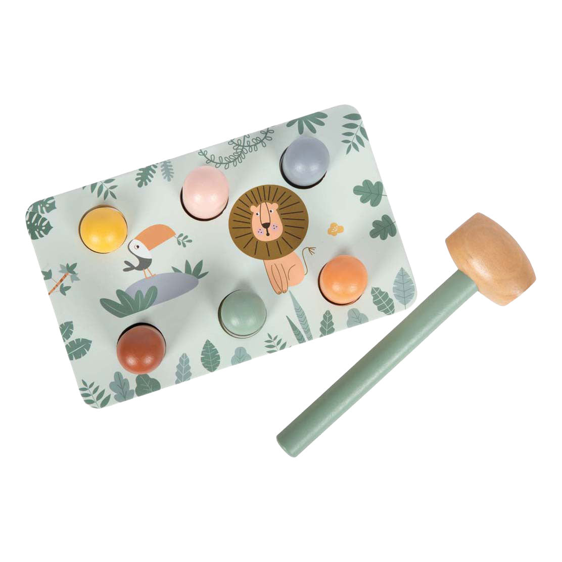 Small Foot - houten hamerbank spel safari fsc