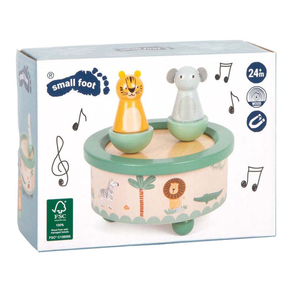 Small Foot - houten muziekdoos safari fsc