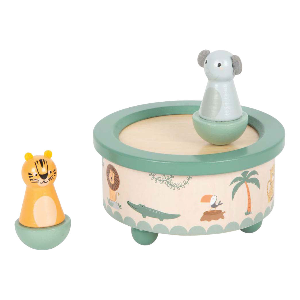 Small Foot - houten muziekdoos safari fsc