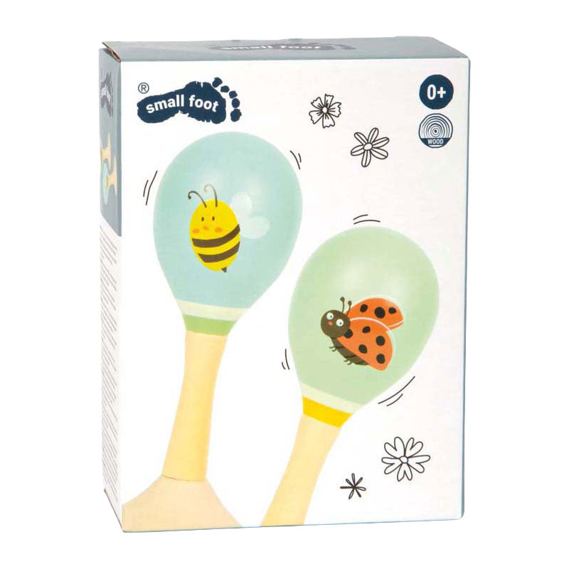 Small Foot - houten maracas tiny friends - 2st.
