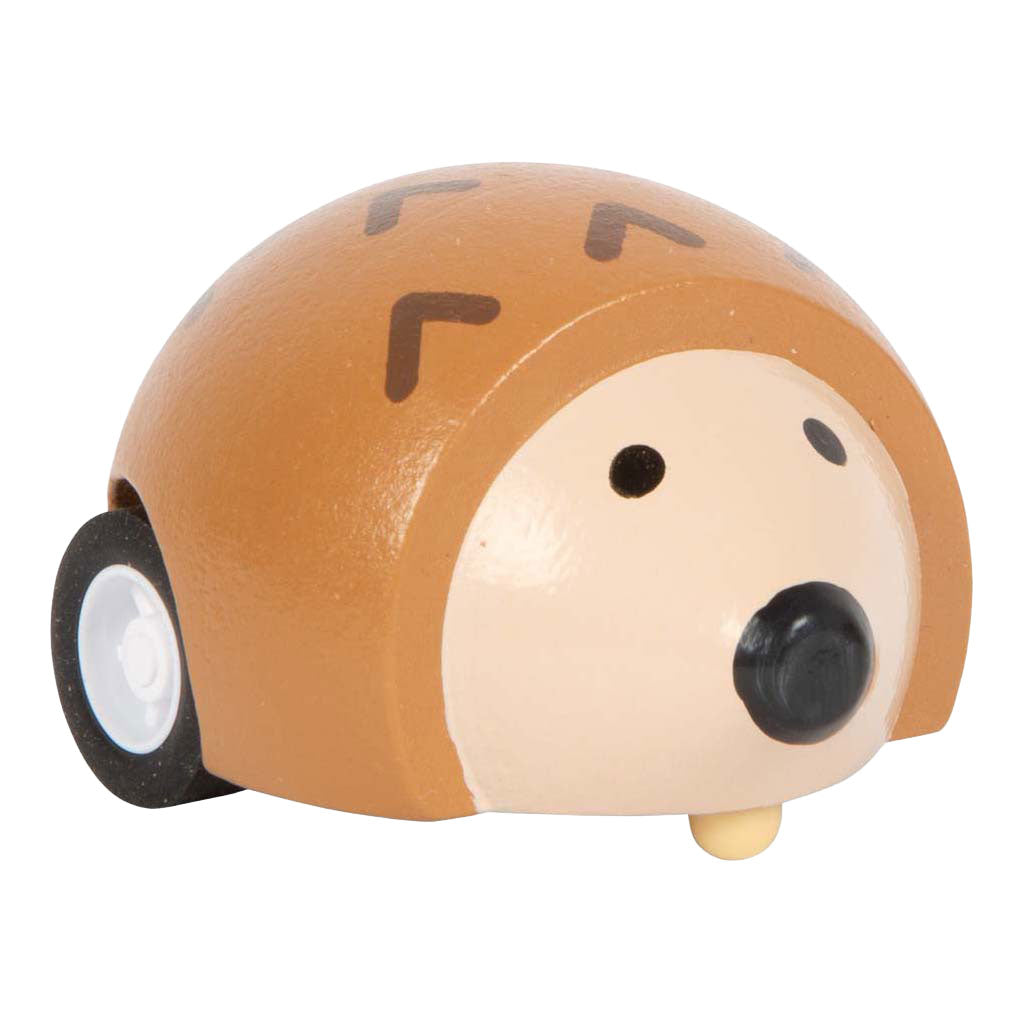 Small Foot - houten pull-back dieren tiny friends - 12st.