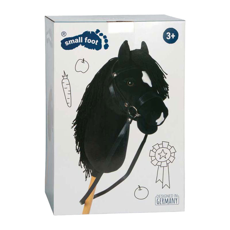 Small Foot - stokpaard zwart eddie