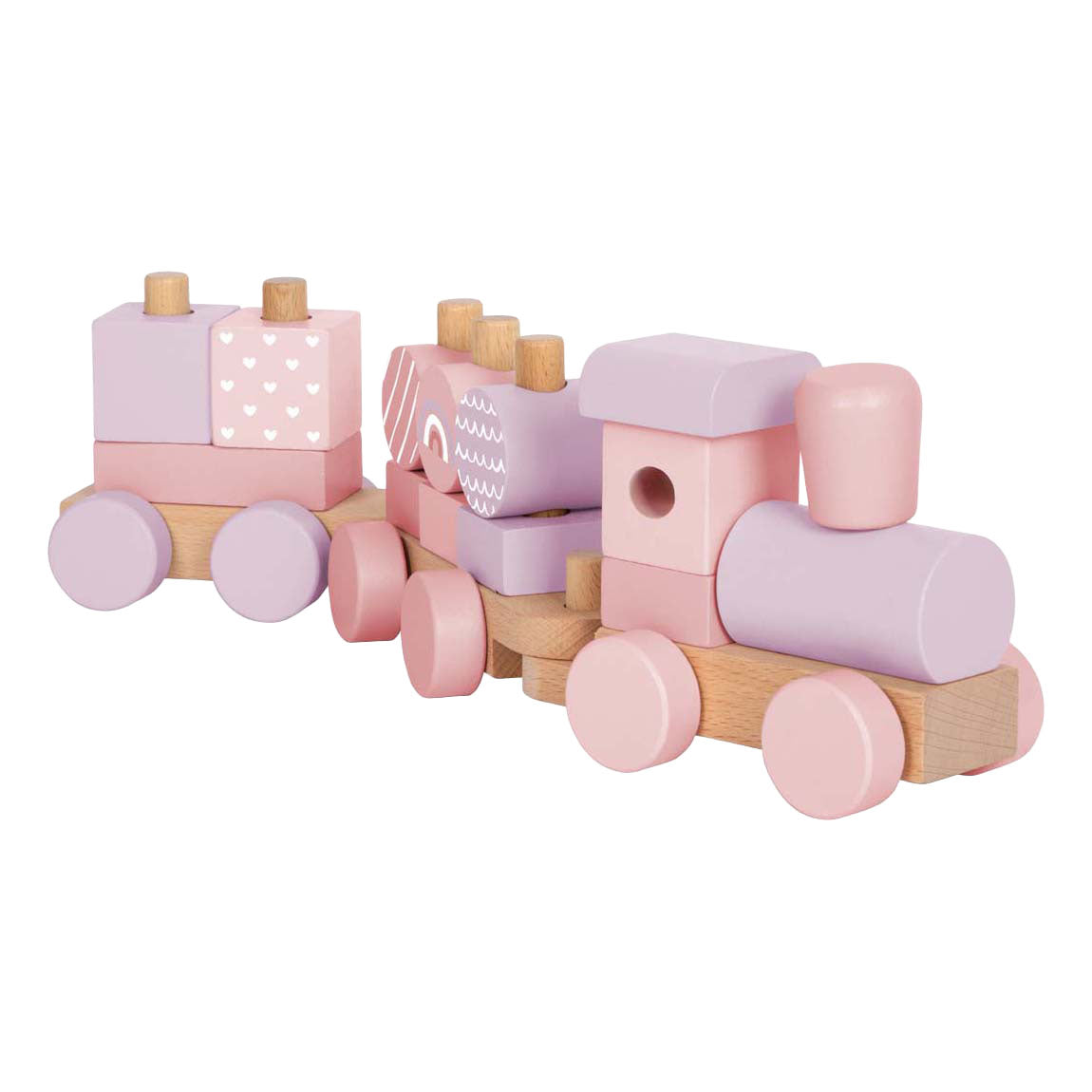 Small Foot - houten trein roze