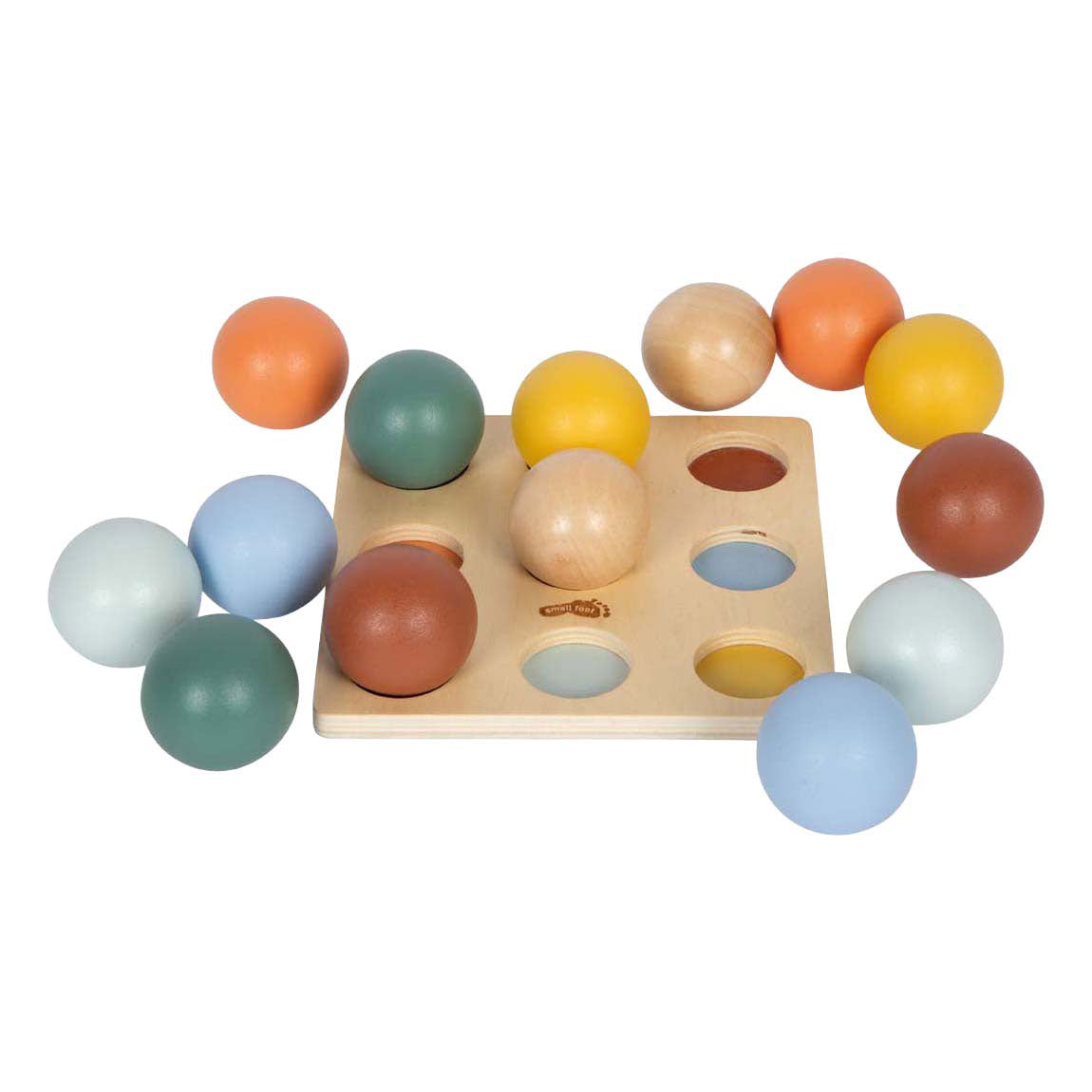 Small Foot - houten montessori sorteerspel met ballen