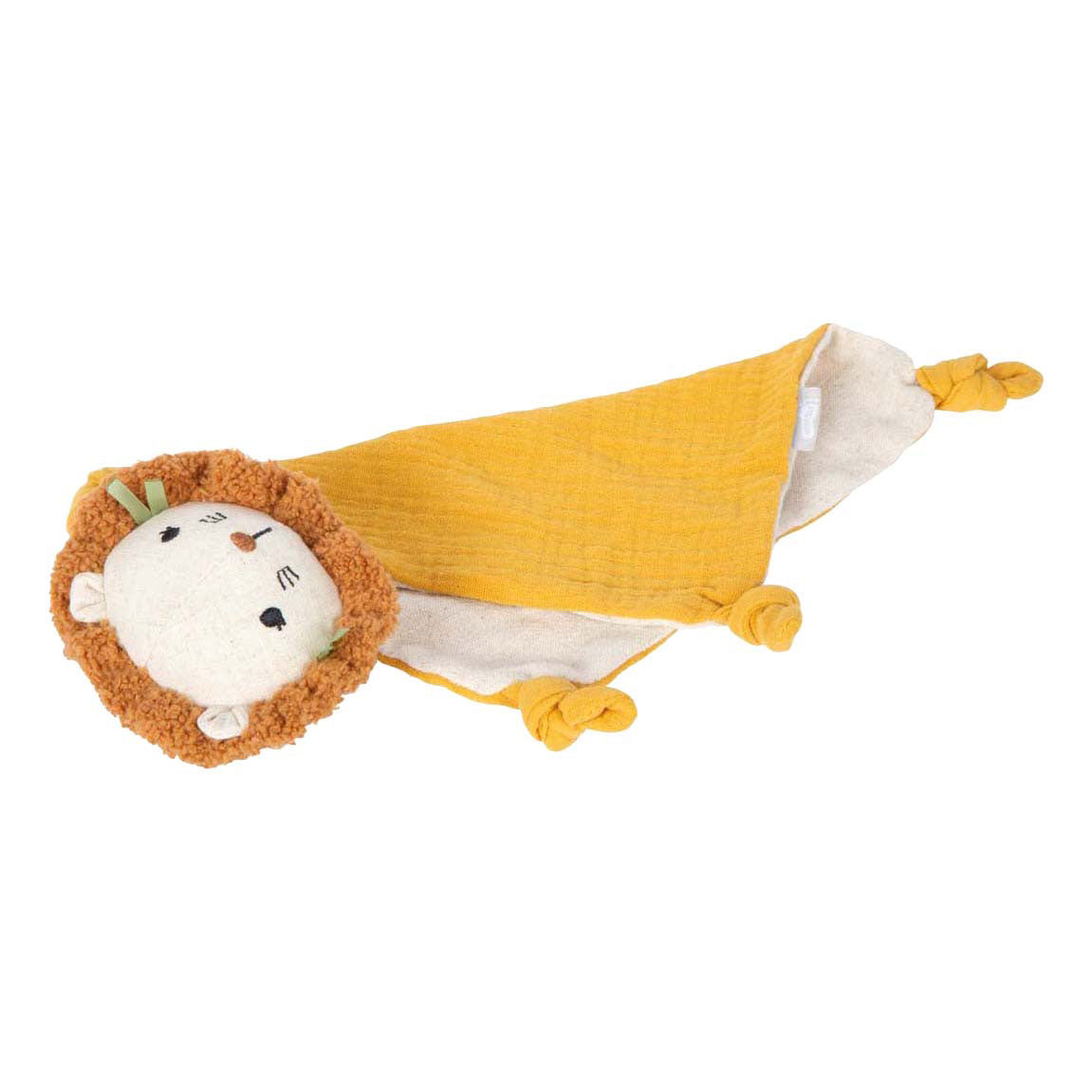 Small Foot - stoffen knuffeldeken kleine leeuw