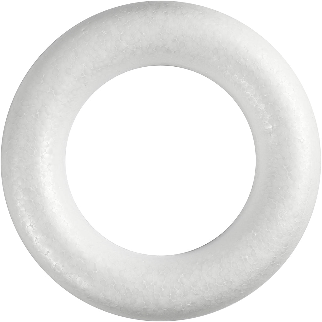 Creativ Company Https: www.cchobby.nl ringen-met-platte-achterkant-afm-30-cm-dikte-40-mm-wit-1-stuk