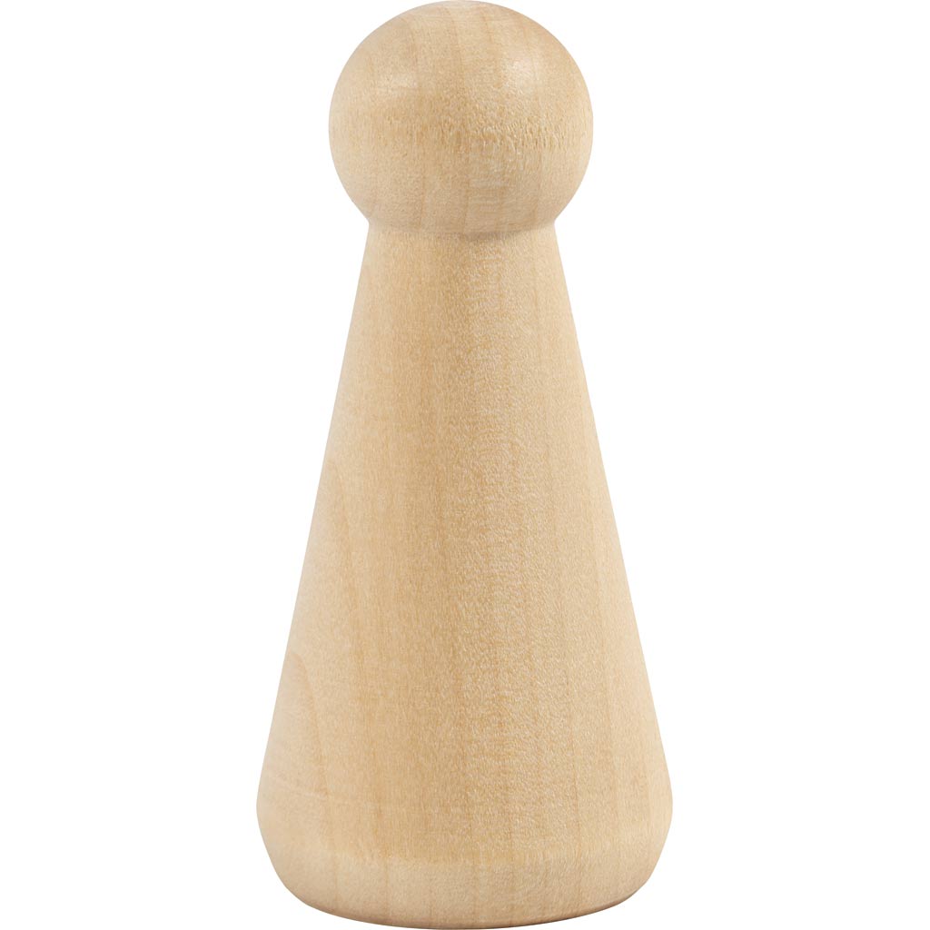 Creativ Company Https: www.cchobby.nl houten-figuur-kegelvormig-h-8-cm-3-stuk-1-doos