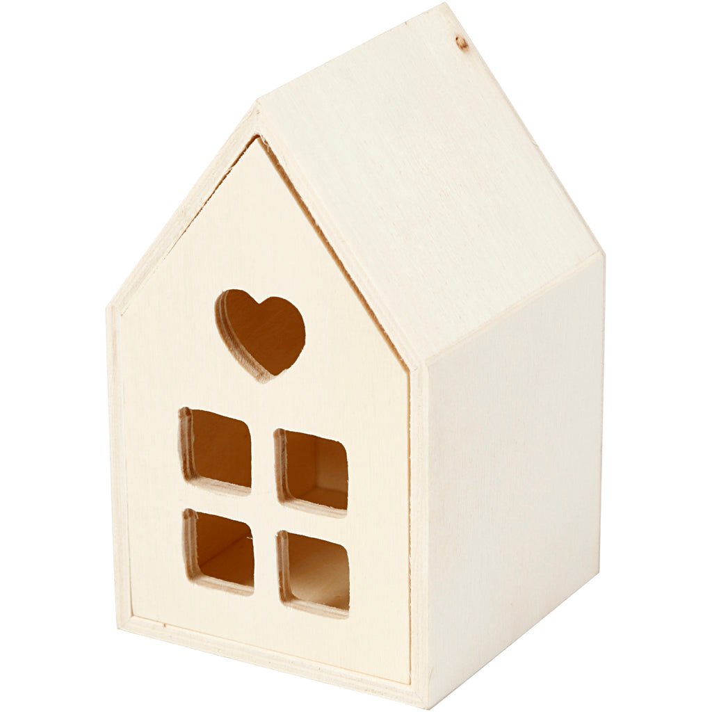 Creativ Company Https: www.cchobby.nl huis-met-lade-h-10-8-cm-d-6-8-cm-b-6-8-cm-1-stuk