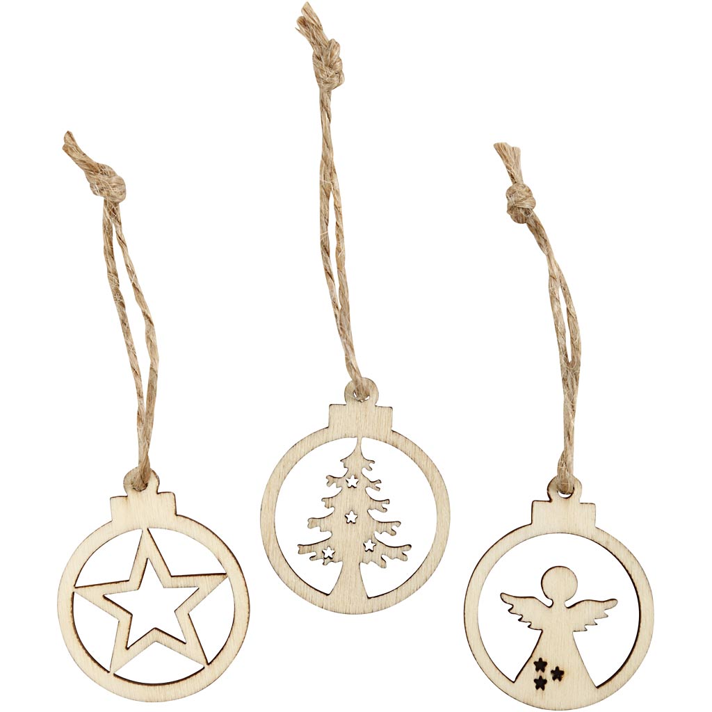 Creativ Company Https: www.cchobby.nl hangende-kerstdecoratie-d-3-cm-dikte-2-7-mm-24-stuk-1-doos