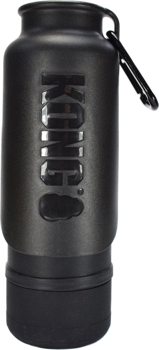 KONG h2o drinkfles thermos zwart