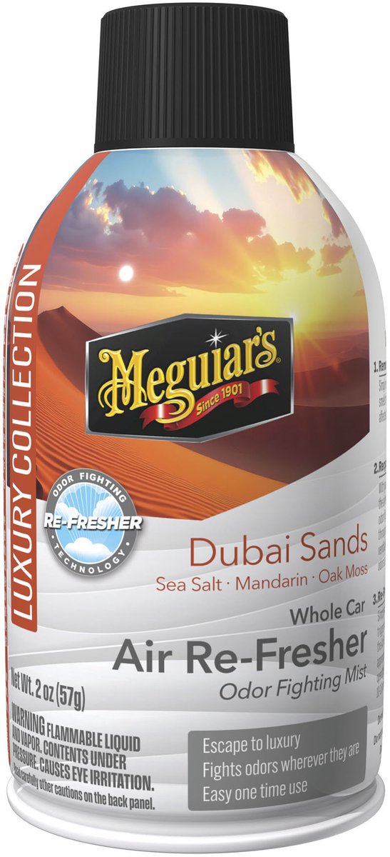 Meguiar's Meguiar’s dubai sands air refresher – auto luchtverfrisser – vermindert ongewenste geuren – voor voertuiginterieur