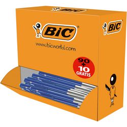 Balpen BIC M10 Blauw 100 stuks 0,4 mm