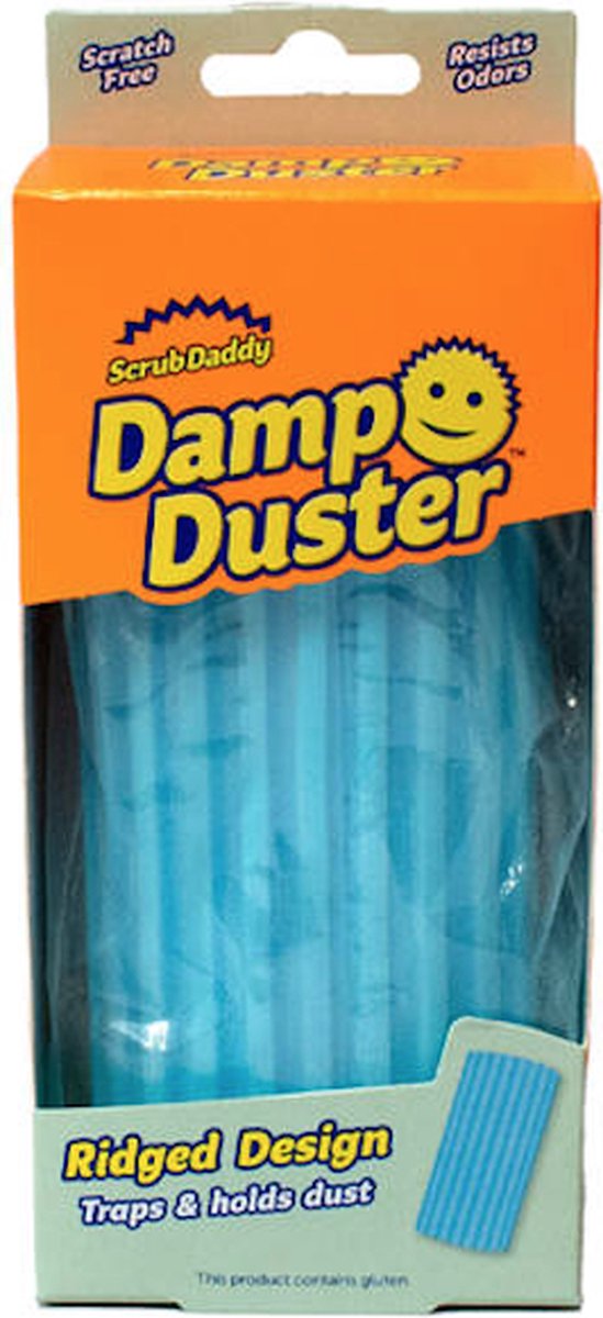 Scrub Daddy - damp duster lichtblauw - 1 stuk - verwijdert stof - gemakkelijk en snel stof, vuil en vlekken verwijderen