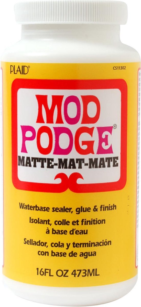 Mod Podge mat - lijm en sealer voor hobby en decoratie - 473ml