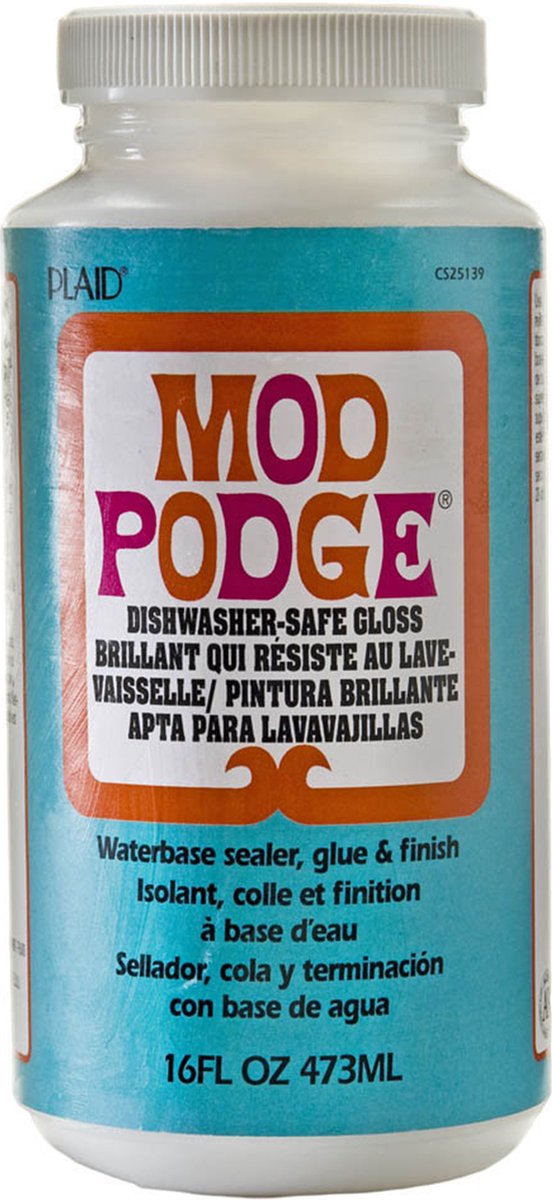 Mod Podge dishwasher safe gloss - decoupage lijm - waterproof - 473ml