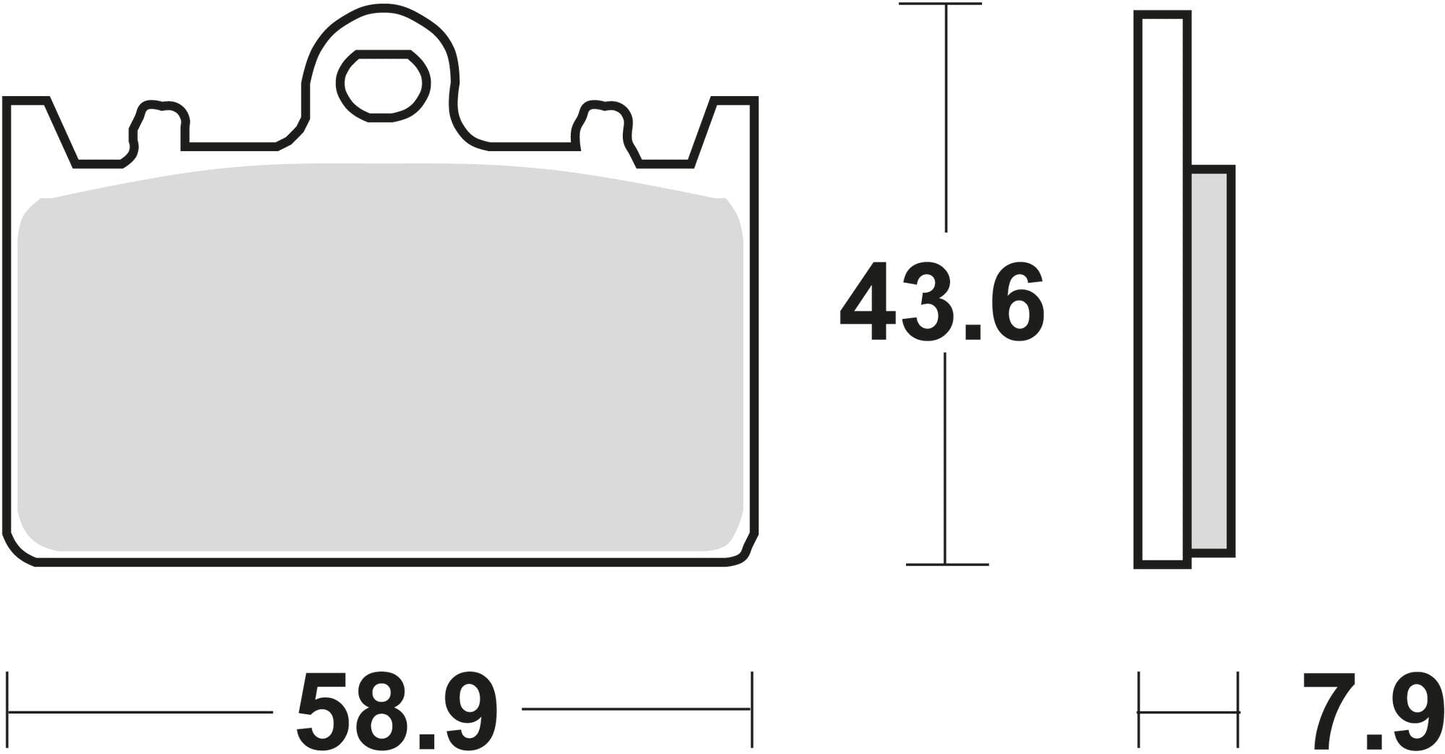 TRW bremsbelag mcb 643 brake pads organ. mcb 643