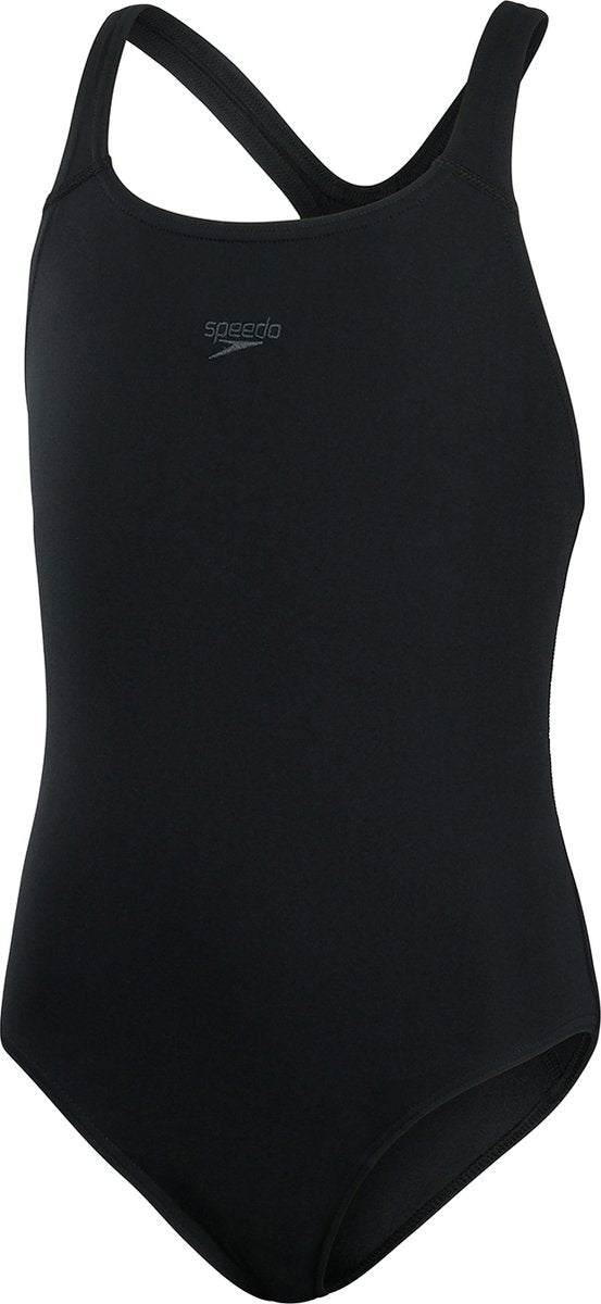 Speedo eco+ medalist meisjes sportbadpak - zwart