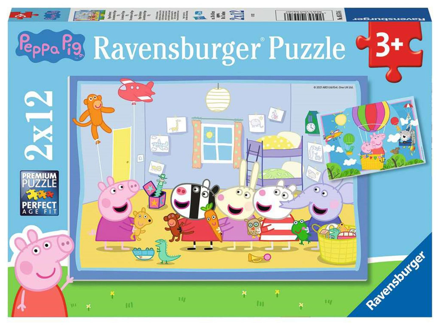 Ravensburger puzzel peppa pig 2x12st