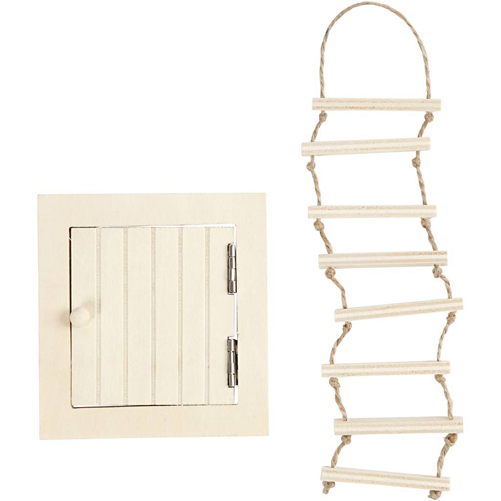 Creativ Company Https: www.cchobby.nl zolderluik-en-touwladder-afm-9-20-cm-1-set