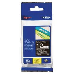Labeltape Brother TZE335 12mmx8m wit zwart