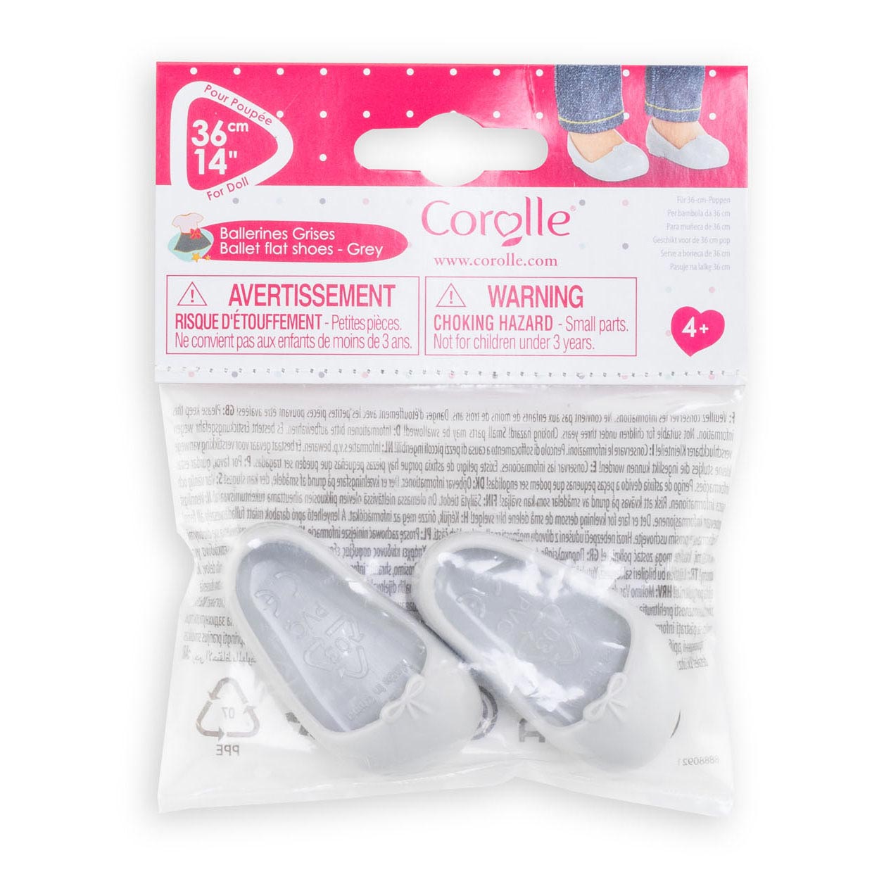 Corolle Ma - poppenballerina's grijs