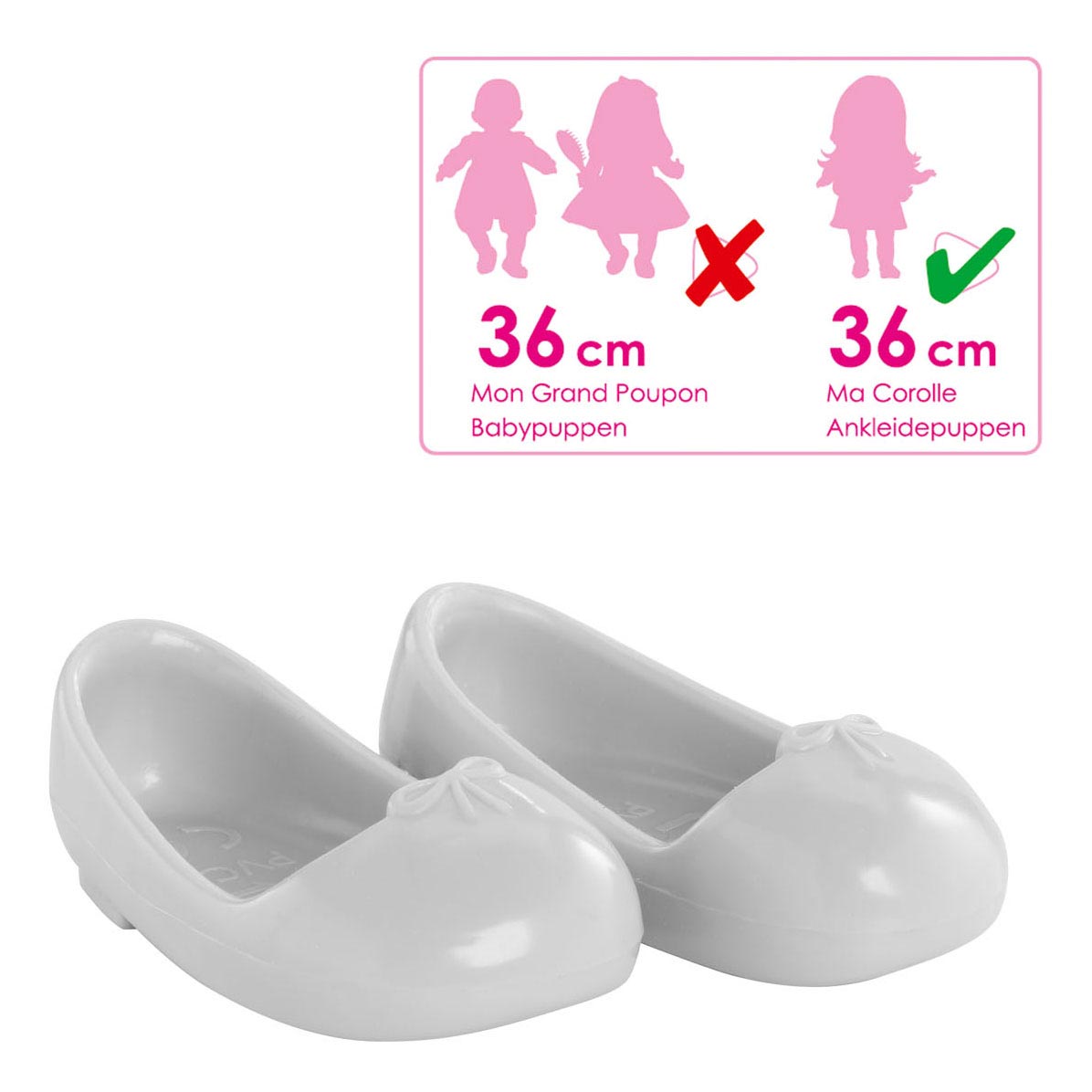 Corolle Ma - poppenballerina's grijs