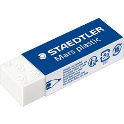 Tekengum Staedtler Mars plastic blokvorm wit