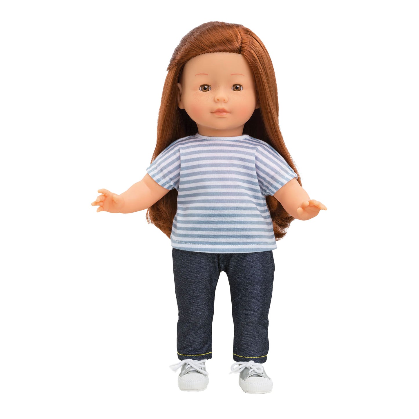 Corolle Ma gestreept t-shirt blauw, 36cm