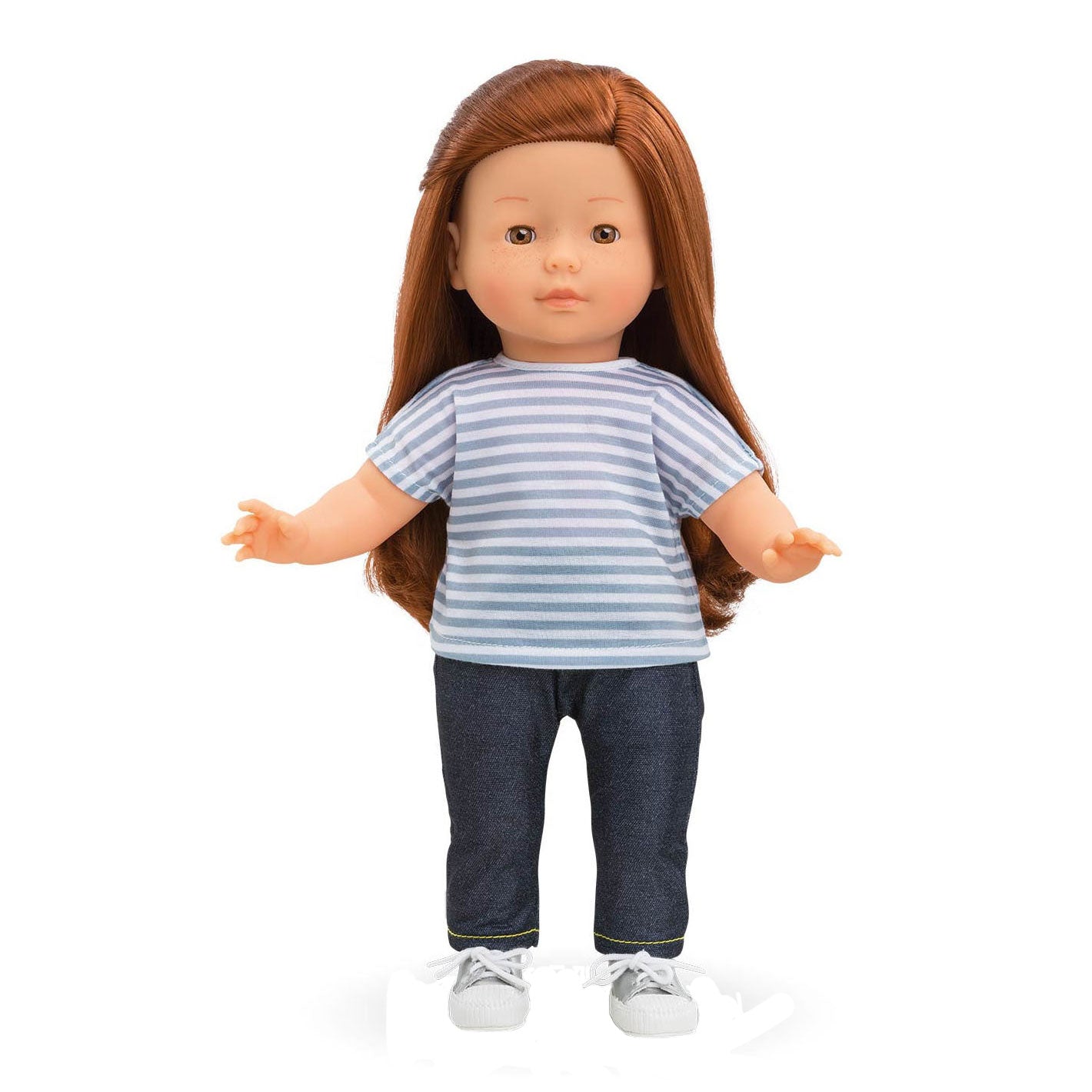 Corolle Ma gestreept t-shirt blauw, 36cm
