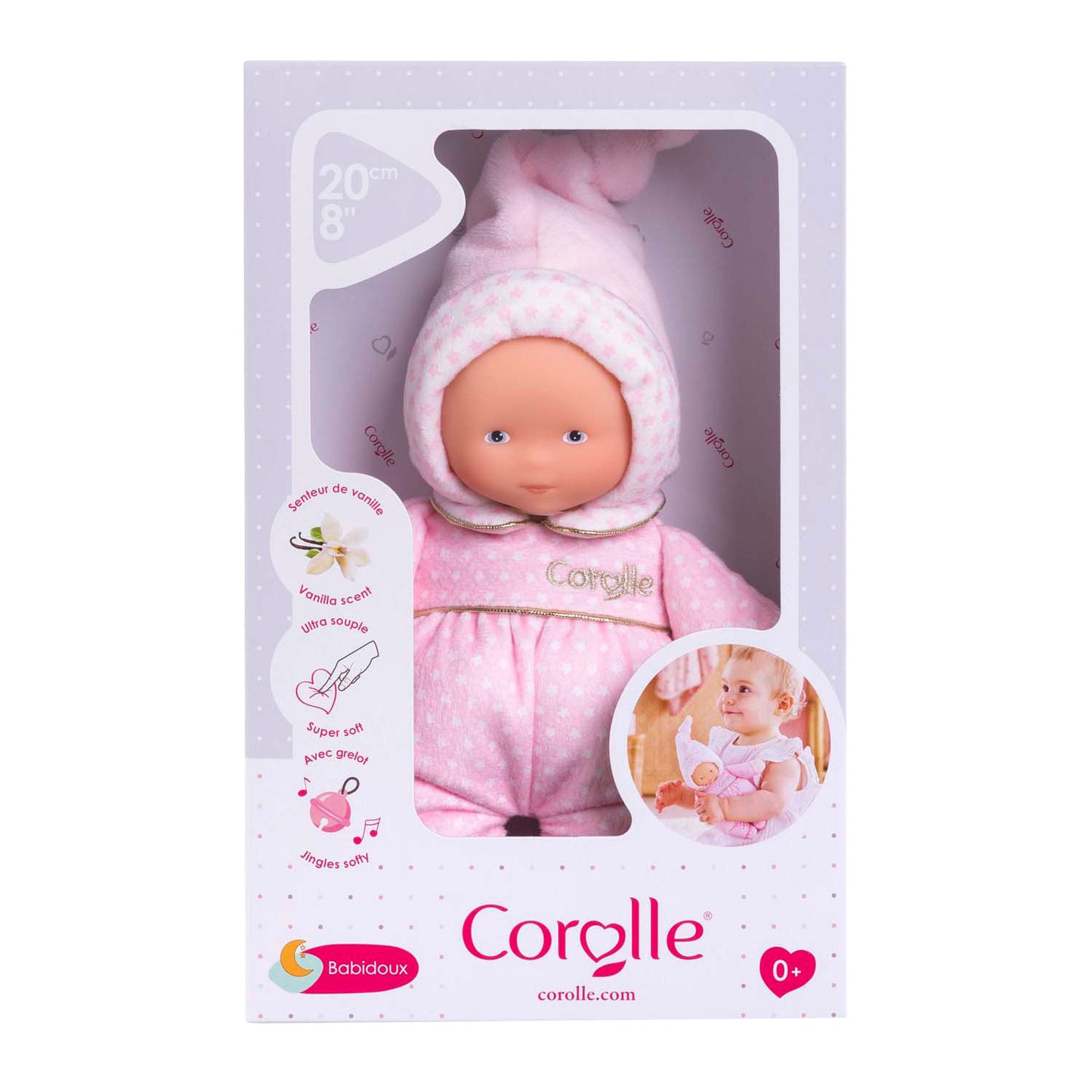 Corolle babidoux - sterrendromen pop, 20cm