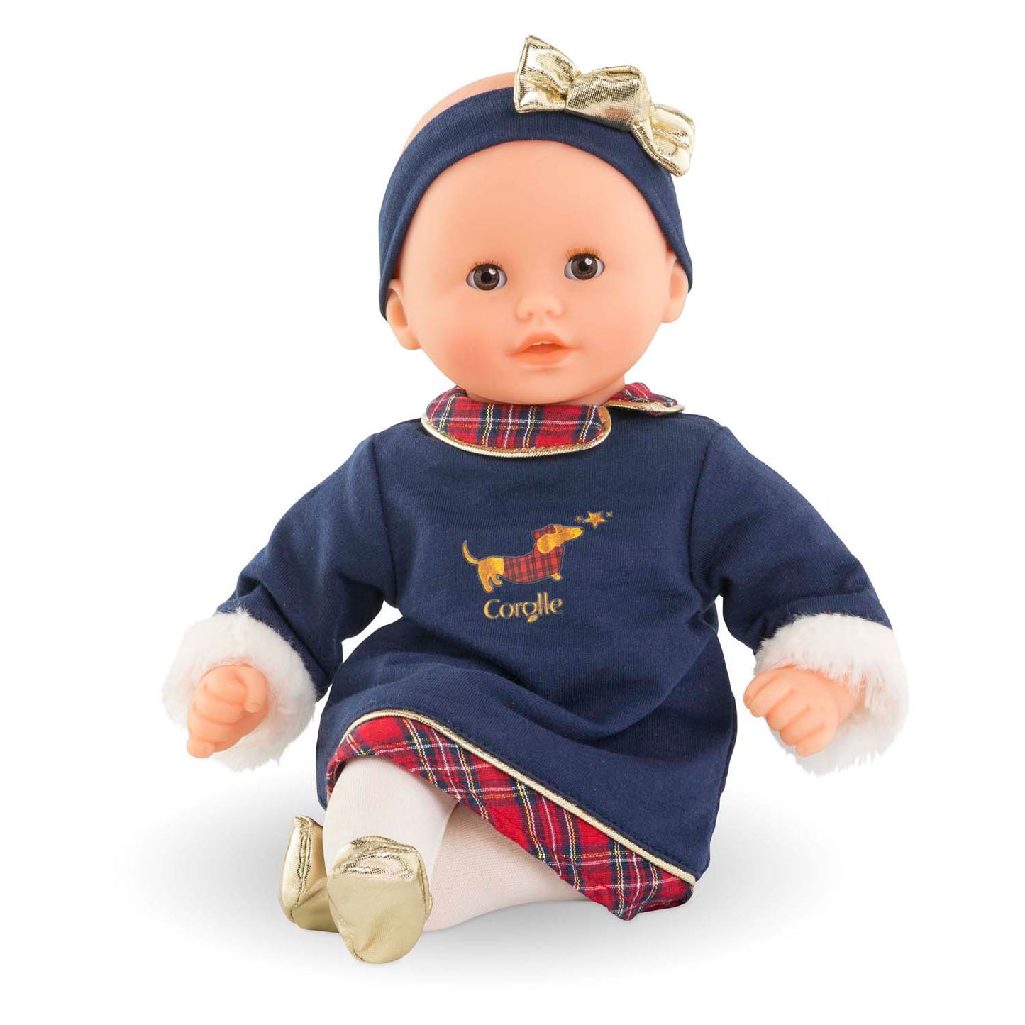 Corolle babypop calin margaux holidays zachte pop 30cm blauw vanillegeur.