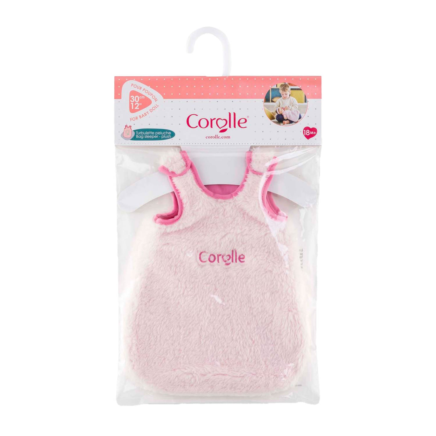 Corolle pluche slaapzak voor poppen, 30cm