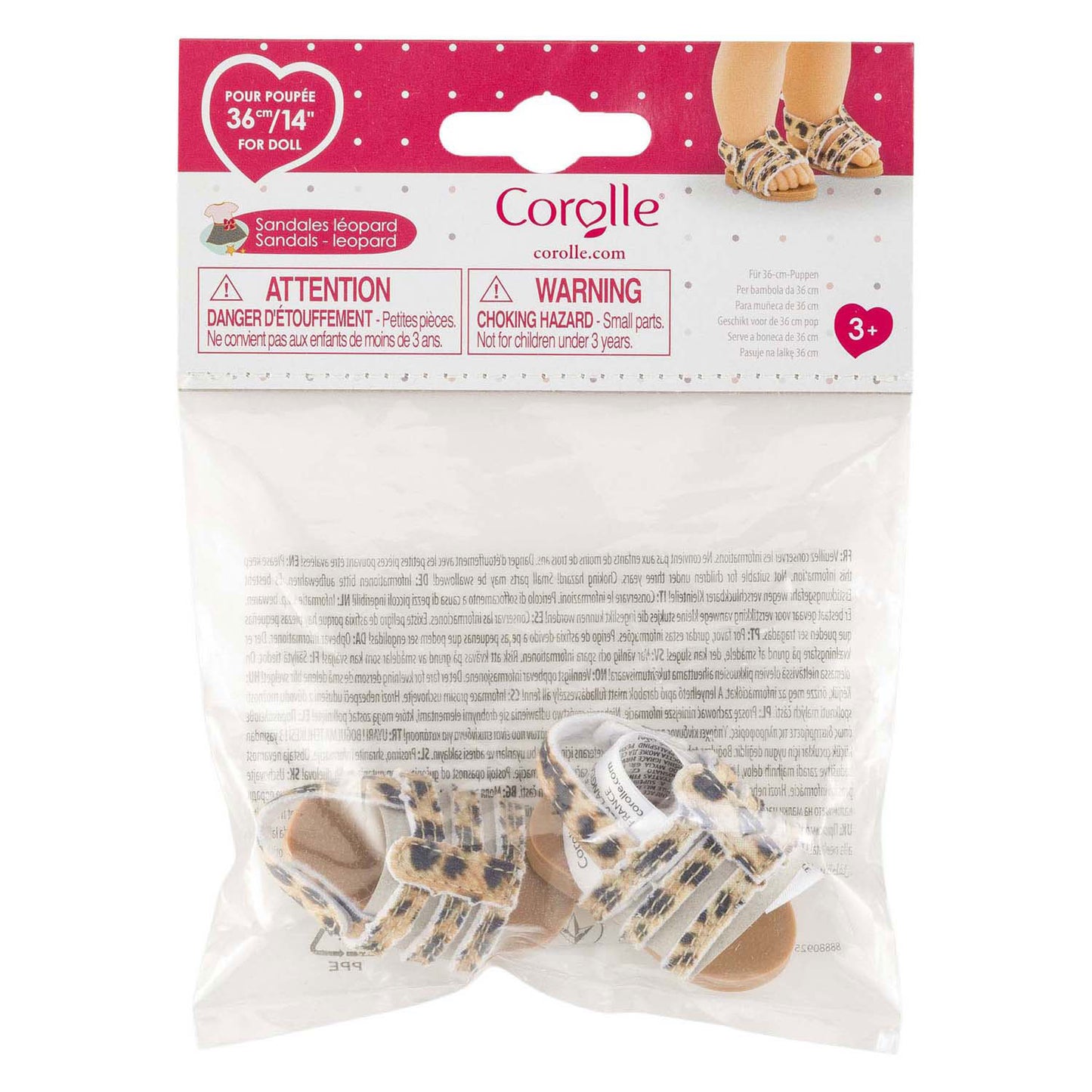 Corolle Ma poppen sandalen luipaard - 36cm
