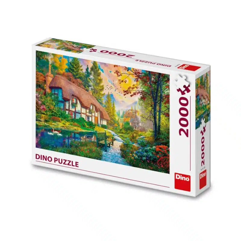DinoToys Dino puzzel huis aan de rivier- 2000 stukjes