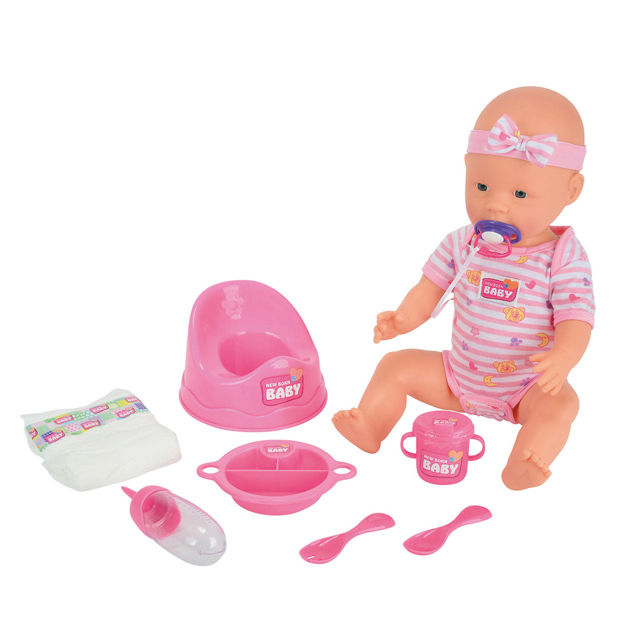 Simba New born baby drink- en plaspop, 8dlg.