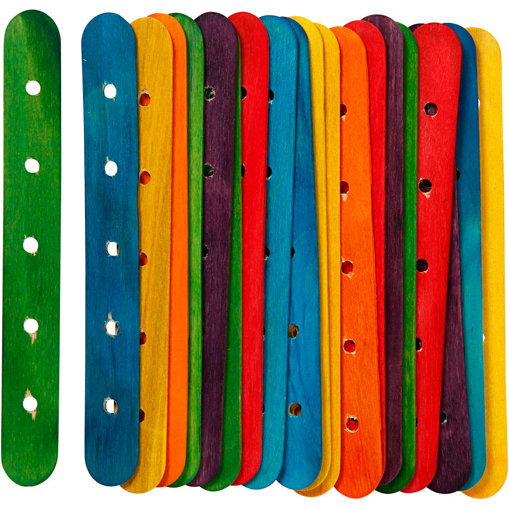 Creativ Company Https: www.cchobby.nl constructiestokjes-l-15-cm-b-1-8-cm-gatgrootte-4-mm-diverse-kleuren-20-div-1-doos