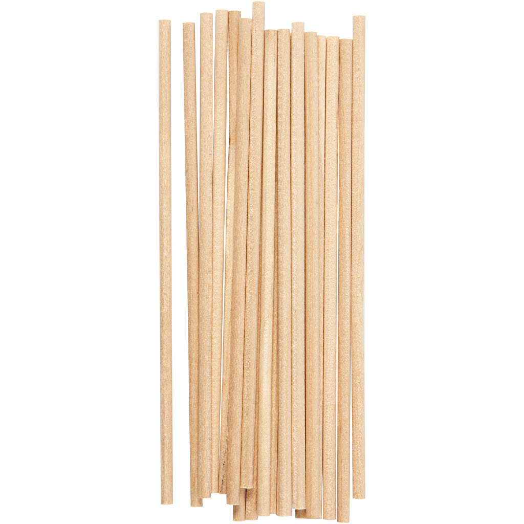 Creativ Company Https: www.cchobby.nl ronde-stokken-l-15-cm-d-4-mm-20-stuk-1-doos