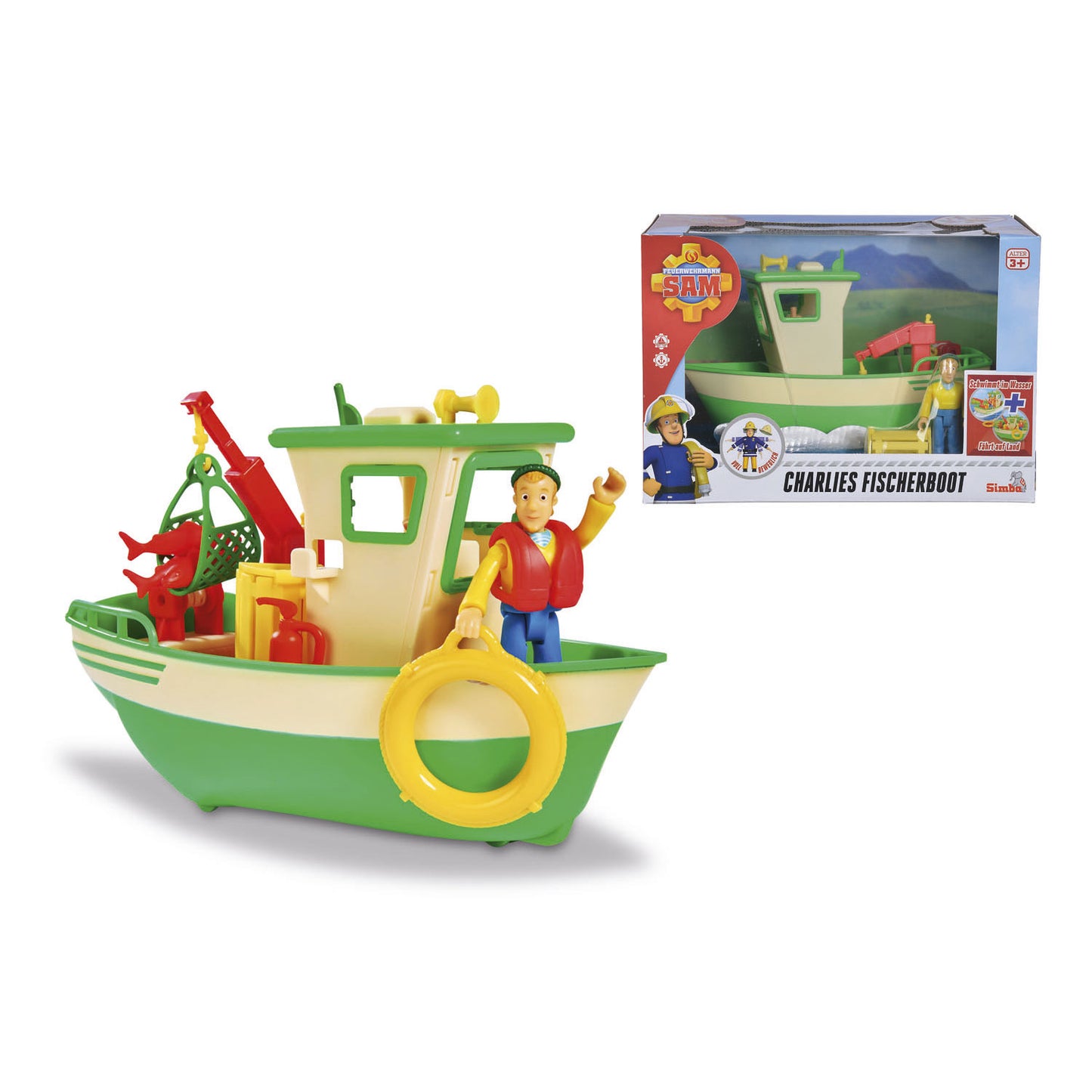 Simba Brandweerman sam charlie's vissersboot