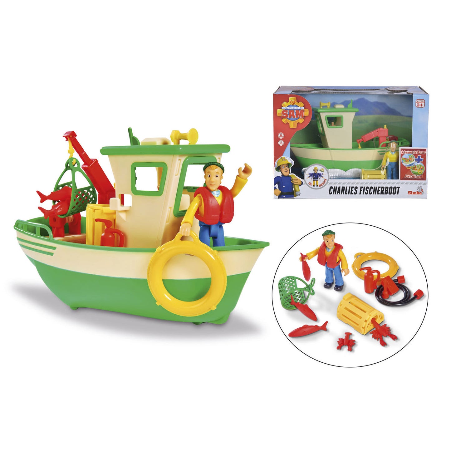 Simba Brandweerman sam charlie's vissersboot