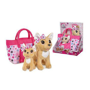 Simba Chi chi love happy family knuffelhond in tas