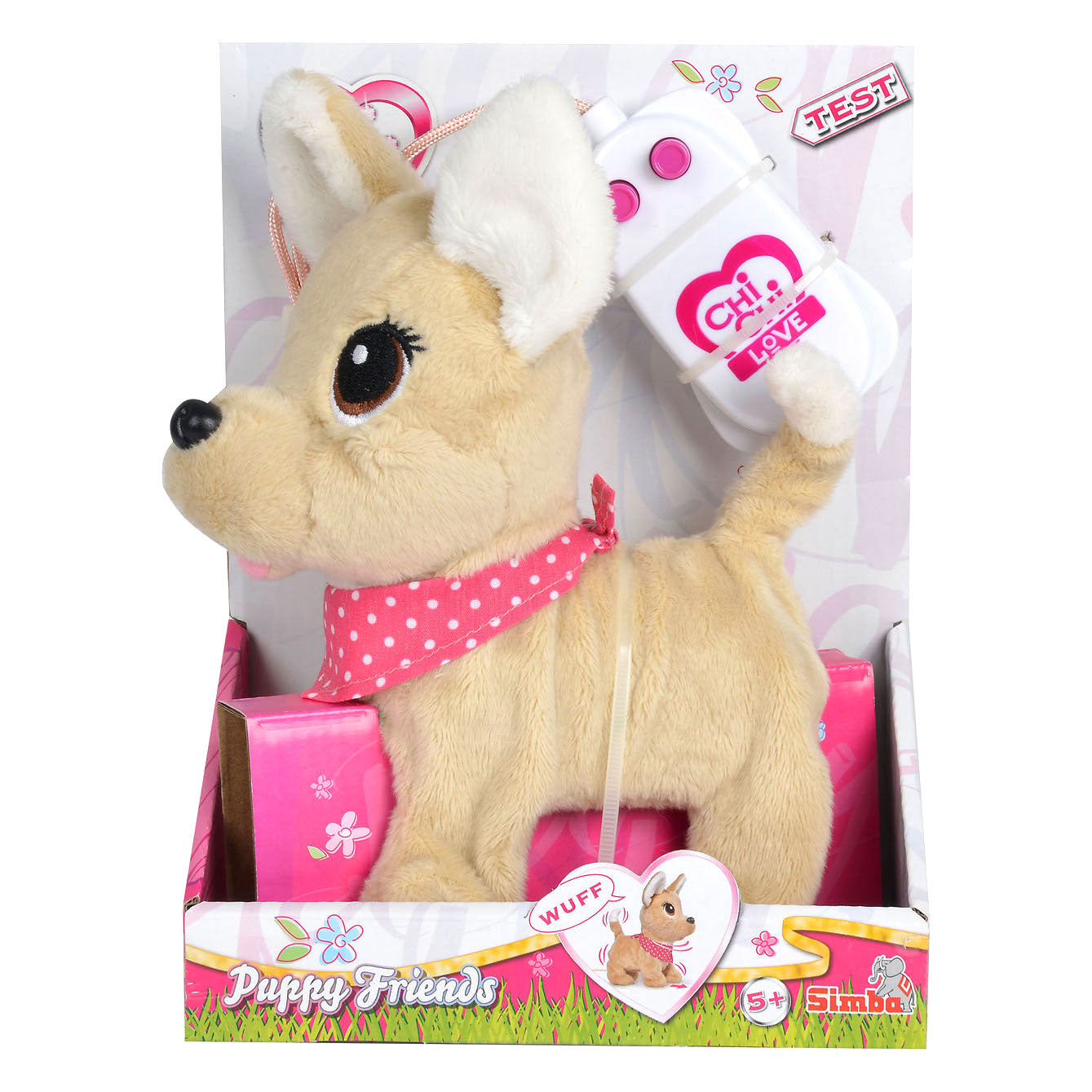 Simba Chi chi love puppy friends lopen met afstandsbediening