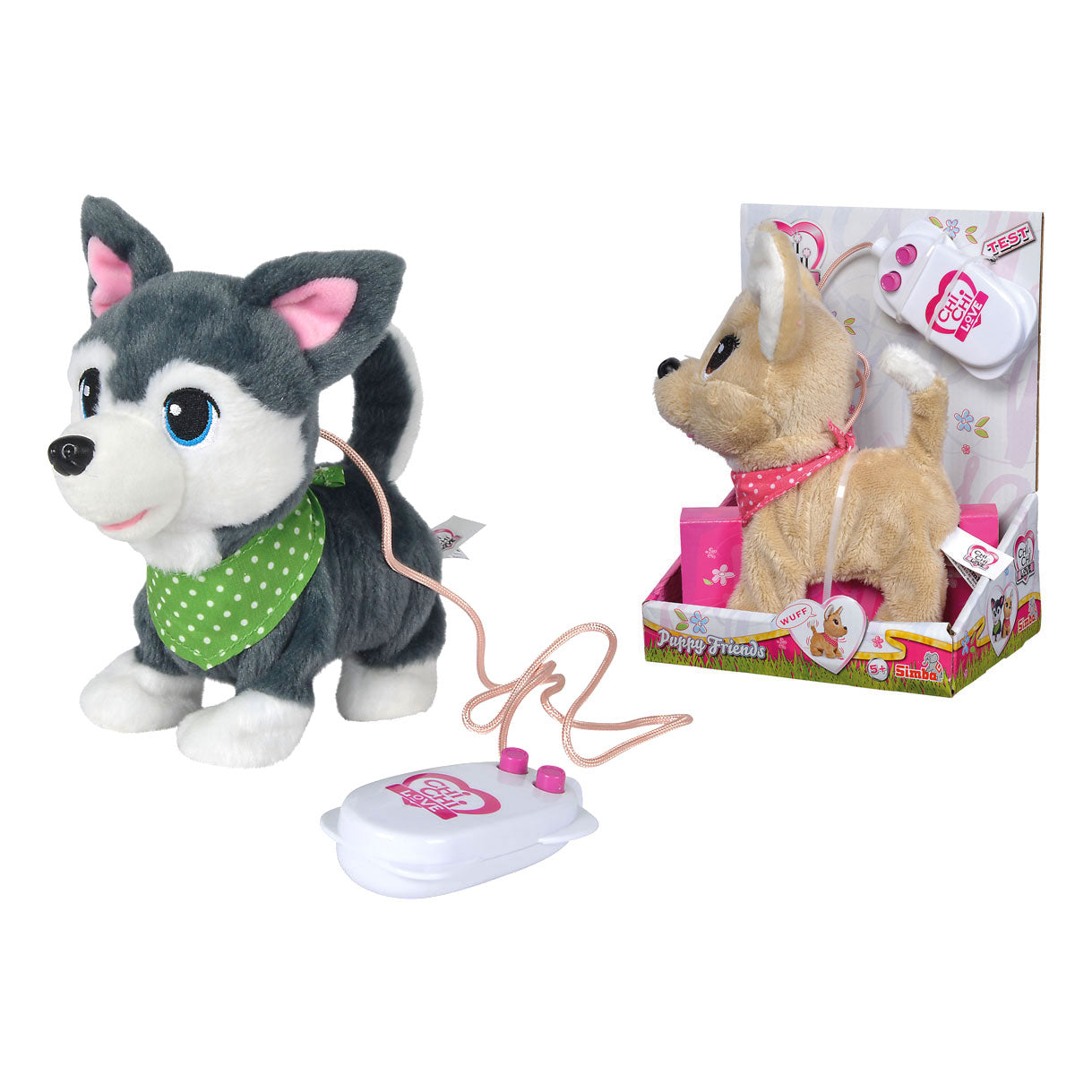 Simba Chi chi love puppy friends lopen met afstandsbediening