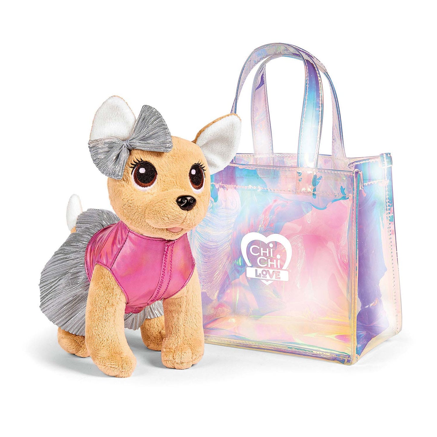 Simba Chi chi love shimmer knuffelhond in tas