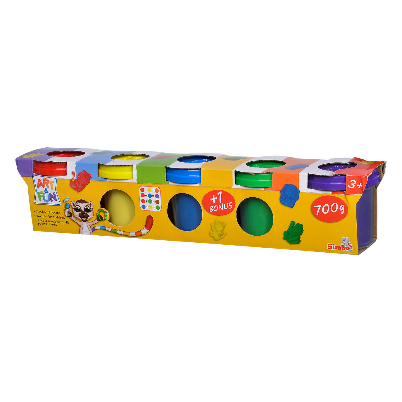 Simba Art fun kinderklei - 5 kleipotjes
