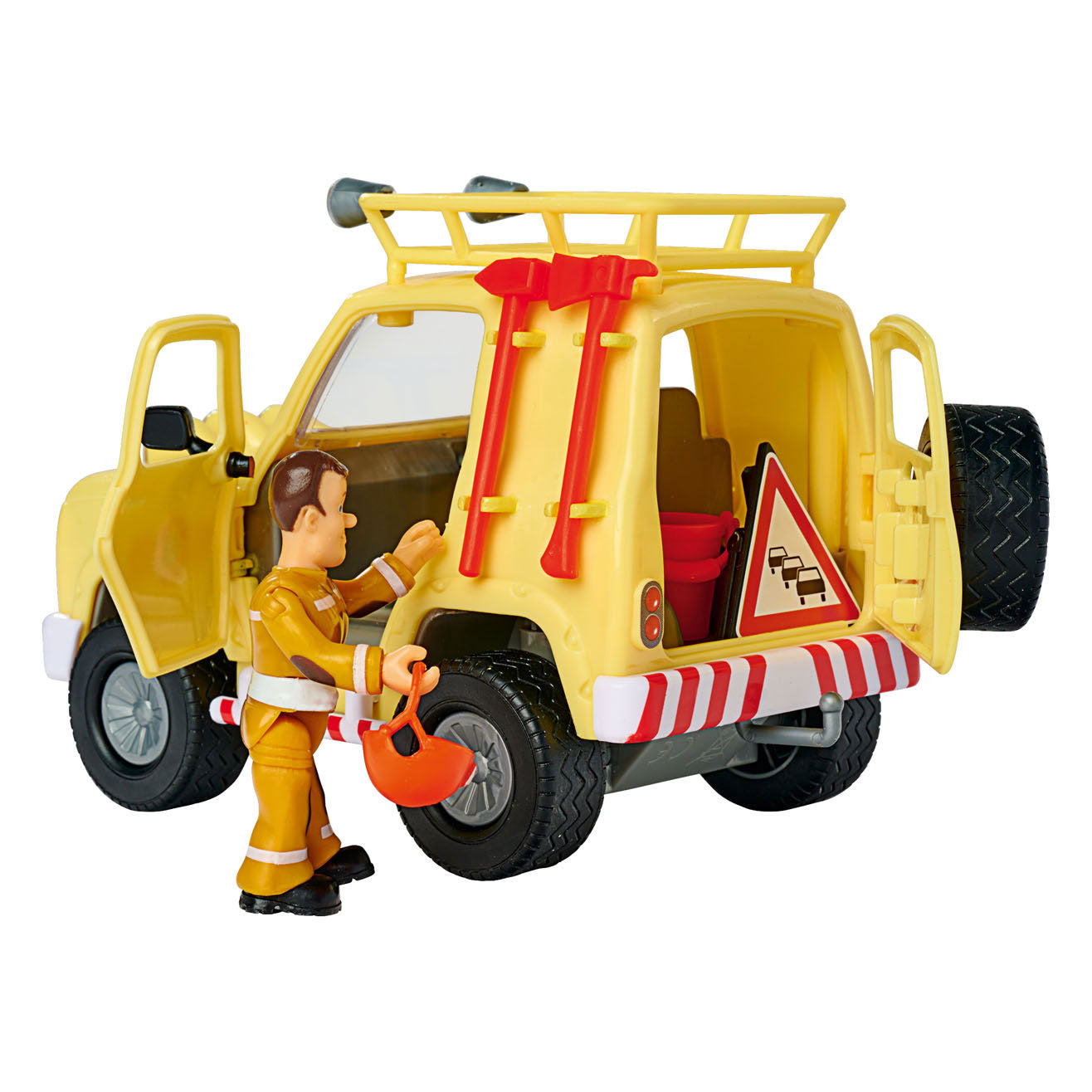 Simba Brandweerman sam mountain 4x4 jeep met figuur